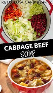 Tasty Beef Cabbage Soup Craving Some Creativity Recipe In 2021 Vegetable Soup Recipes Soup Recipes Cabbage And Beef