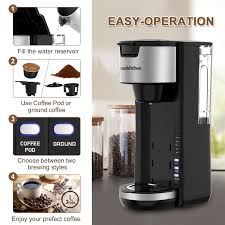 With this purchase, you can be assured you he began having coffee grounds in every single cup so we thought it was our keurig. Bonsenkitchen 2 In 1 Compact Coffee Maker For K Cup Pod Coffee Ground