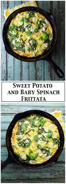 Sweet Potato And Baby Spinach Frittata Recipe Sweet Potato Spinach Breakfast Recipes Easy Frittata