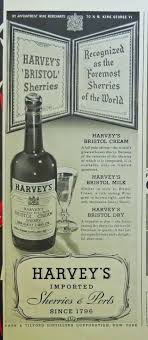 Harvey S Sherries And Ports 50 S Original Print Ad B W Illustration Bristol Milk Print Ads Wine Source Harvey S