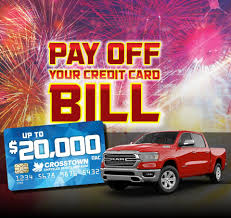 At menlove auto we don't check your credit. Pay Off Your Credit Card Bill Crosstown Chrysler Jeep Dodge