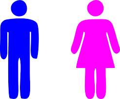 Blue Man Pink Woman Icon Photo Daily Cliparts Iconic Women Blue Man Man Clipart