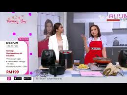 5 liter direct viewing glass air fryer, air frying, roasting, reheating & dehydrating. Lo Khind Air Fryer 3 5l Youtube
