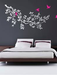 Grey Bedroom White Wall Stickers Contemporary Bedroom Design Home Decor