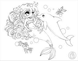 See more ideas about manga mermaid, mermaid coloring, manga coloring book. Chibi Mermaid Coloring Pages Coloringbay