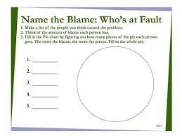 Blame Pie Chart Diagram Lists To Make Blame