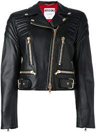 Moschino Cropped Biker Jacket Https Api Shopstyle Com Action Apivisitretailer Id 600210655 Pid Uid250 Cropped Biker Jacket Womens Biker Jacket Leather Jacket