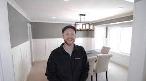 As a reminder, here's the dining room before. Dining Room Renovation Wainscoting Or Board And Batten Youtube