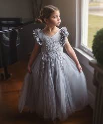 Trish Scully Child Silver Bianca Gown Toddler Girls Zulily Girls Size 10 Dresses Girls Formal Dresses Girls Lace Dress