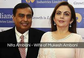 Nita ambani poses with husband mukesh ambani, chairman and managing director of reliance industries, in july 2017. Mukesh Ambani Wife Nita Ambani Biography Age Lifestyle House Nita Ambani Biography Celebrity Biographies