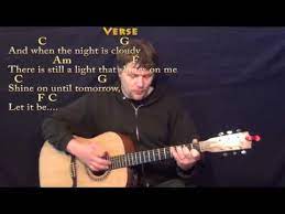 Let It Be The Beatles Strum Guitar Cover With Chords Lyrics Guitar Lessons Bass Guitar Lessons Guitar Songs
