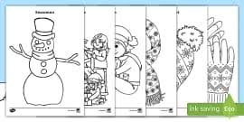 Explore our coloring pages which are organized by theme or by alphabetical listing. Winter Clothing Coloring Page