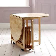 Rubberwood Butterfly Table With 4 Chairs Kitchen Table Small Space Folding Dining Table Compact Table And Chairs