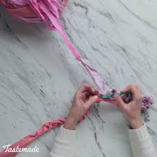 From Rags To A Rug With One Easy Diy Video Crochet Rag Rug Braided Rug Diy Rag Rug Diy