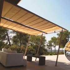 Les qualités des toiles dickson font à présent de la pergola un espace accessible au fil des saisons. Tonnelle Adossee Aluminium Acier 4x4 M Toile Coulissante Boston Taupe Gamm Vert