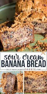 Sour Cream Banana Nut Bread Is A Super Moist Banana Bread Recipe With A Crunchy Sweet Topp Banana Bread Recipe Moist Sour Cream Banana Bread Sour Cream Recipes