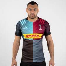 The harlequin football club (harlequins or quins for short) is a professional english rugby union team that plays in the top level of english rugby, the english premiership.their ground in london is the twickenham stoop.they were one of the founding members of the rfu. Adidas Harlequins Home Rugby Jersey Team Sports Clothing
