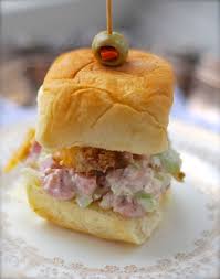 Hawaiian Ham Salad Sliders Tasty Little Sandwiches Remember To Plan Pineapple Crisp For A Side Dish For A Meal The Previous Day Ham Salad Picnic Foods Food