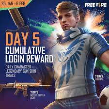 Free fire is an multiplayer battle royale mobile game, developed and published by garena for android and ios. They Day 5 Login Rewards Of The Garena Free Fire Facebook