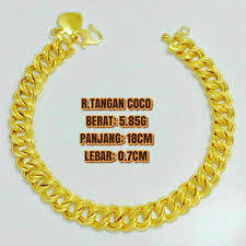 Rantai Tangan Coco Emas 916 Shopee Malaysia