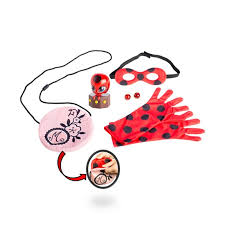 Ugur Bocegi Ile Kara Kedi Miraculous Ladybug Eldiven Maske Seti