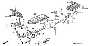 Exhaust Pipe Muffler For 2002 Honda Cr V Honda Parts Online