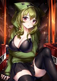 Creeper- chan】 Minecraft monster Creeper personification Creeper  -chan's secondary erotic image - 5176 - Hentai Image