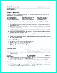 Nice Simple Construction Superintendent Resume Example To Get Applied Project Manager Resume Resume Examples Resume Skills