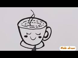 رسم فنجان قهوة كرتون سهل رسم كرتوني سهل للاطفال خطوة خطوة kids draw how to draw cup of coffee easy youtube drawing for kids cartoon drawings cartoon