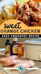 Sweet Orange Chicken Crockpot Recipe Chicken Crockpot Recipes Orange Chicken Crock Pot Crockpot Recipes Easy
