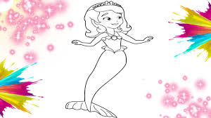 I disegni di barbie da stampare e colorare sono davvero tantissimi! Principessa Sofia Sirena Disegno Da Colorare Con Sofi Meri Youtube