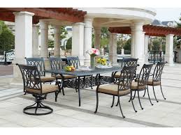 This set fits right into your modern outdoor porch or patio setting. Darlee Outdoor Living Capri Cast Aluminum 9 Piece Dining Set With 92 X 42 Rectangular Dining Table In Antique Bronze Da2016609pc60xl