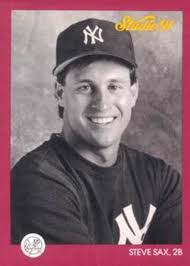 1991 Studio #100 Steve Sax NM-MT New York Yankees