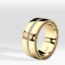 Franklin Comfort Fit Mens Gold Wedding Band With 0 50ct Diamonds Wide Version In 2021 Mens Gold Wedding Band Diamond Wedding Bands Gold Wedding Band