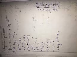 Log Root2 128 Find Value Brainly In