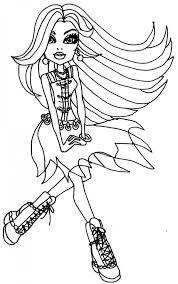 Free printable monster high coloring pages for kids coloring. Monster High Frankie Stein Coloring Pages Coloring Home