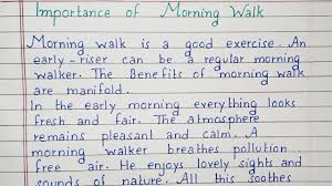 Maybe you would like to learn more about one of these? Write A Short Essay On Importance Of Morning Walk Essay English Youtube