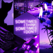 A class of 1990 music or specific art with purple and pink neon like colours. Neon Purple Aesthetic Image By Savanna Bell