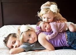 3 Girls 1 Boy Cute Family Photos Baby Photography Children Photography