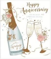 Happy Wedding Anniversary Champagne Special Couple New Uk Greetings Card In 2020 Anniversary Cards For Couple Anniversary Congratulations Happy Anniversary Wishes