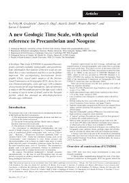 pdf a new geologic time scale with special reference to