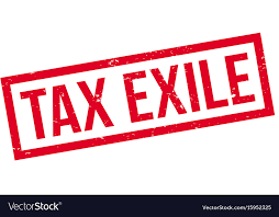 Tax Exile Rubber Stamp Royalty Free Vector Image