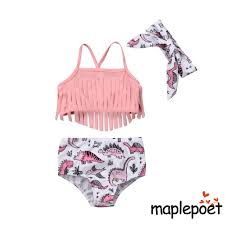 Fashion kids show | beachwear trends; Top Toddler Kids Baby Girl Fashion Tassel Bikini Set Swimwear Swimsuit Bathing Suit Shopee Philippines