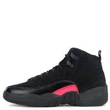 Jordan 12 Retro Gg Black Dark Grey Rush Pink Air Jordans