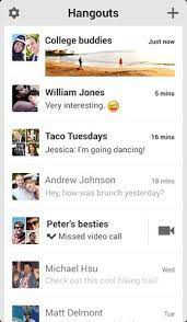 You can send photos or emoji, see when people are engaged in the hangouts also has support for video calling, and you can turn any conversation into a video call with up to 10 contacts. Google Hangouts Heise Download