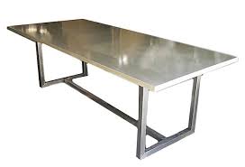 Streamlined verging on sterile, harsh and metallic. Stainless Steel Top Dining Table Ideas On Foter