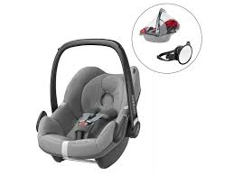 Maxi Cosi Pebble With Raincover And Back Seat Mirror In Concrete Grey Baby Car Seats Car Seats Baby Car