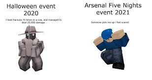 Arsenal roblox game & arsenal codes for money & skin 2021. Because The Event Contains Horror I Can T Complete It Robloxarsenal