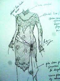 Ketimbang wajah kita murung lebih manis tersenyum melihat sketsa gambar busana pesta. Paling Keren Gambar Sketsa Baju Kebaya Tea And Lead