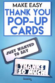 How to make pop up cards step by step are included in each individual post. Thank You Pop Up Cards The Bearded Housewife